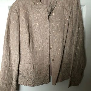 Gold brocade blazer